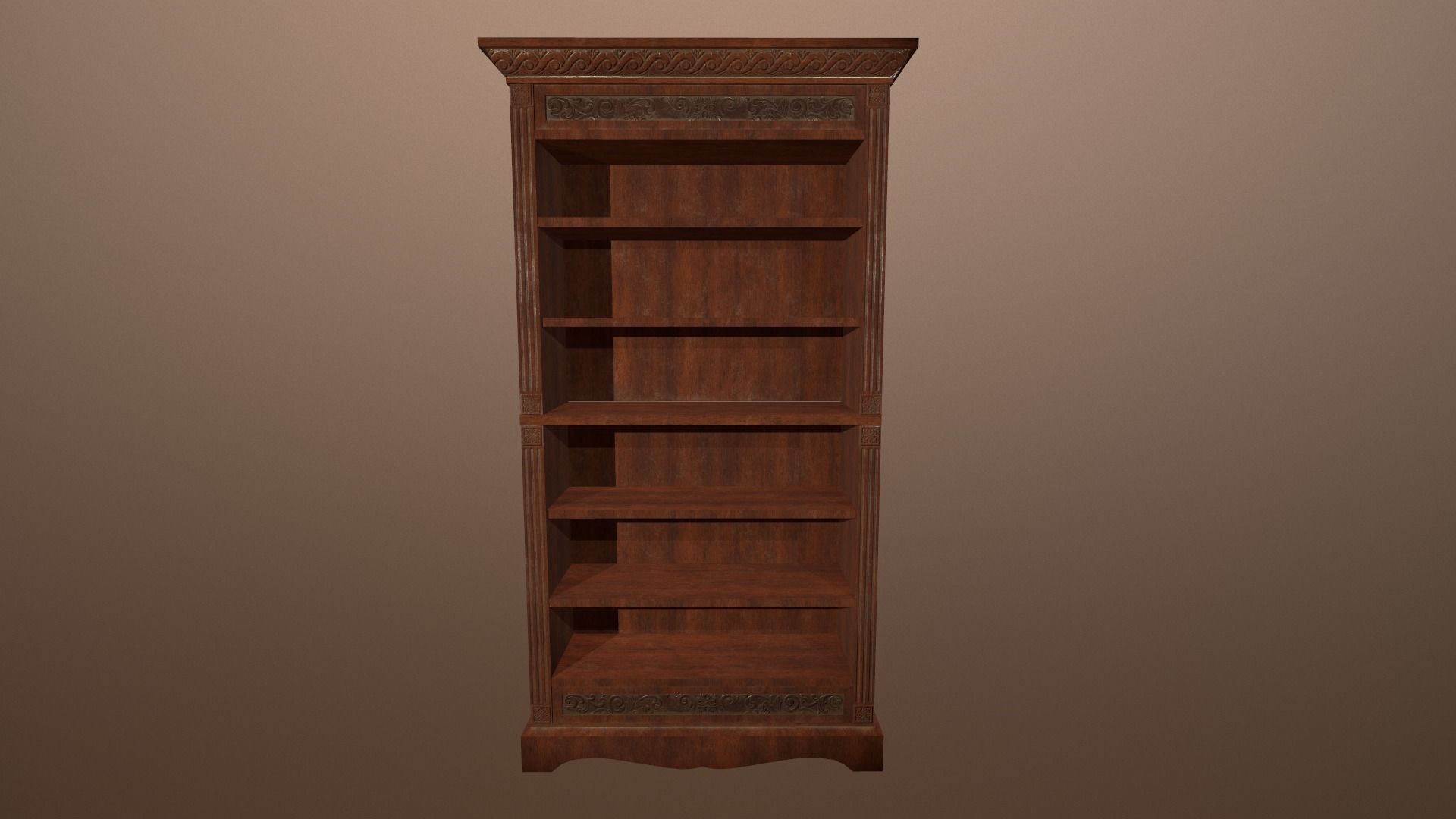 Antique Cupboard -PBR Game Ready 3D model Low-poly 3D model_4