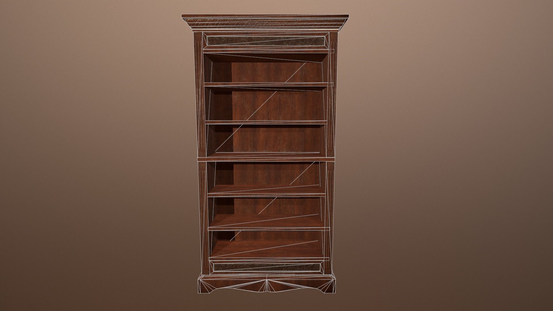 Antique Cupboard -PBR Game Ready 3D model Low-poly 3D model_11