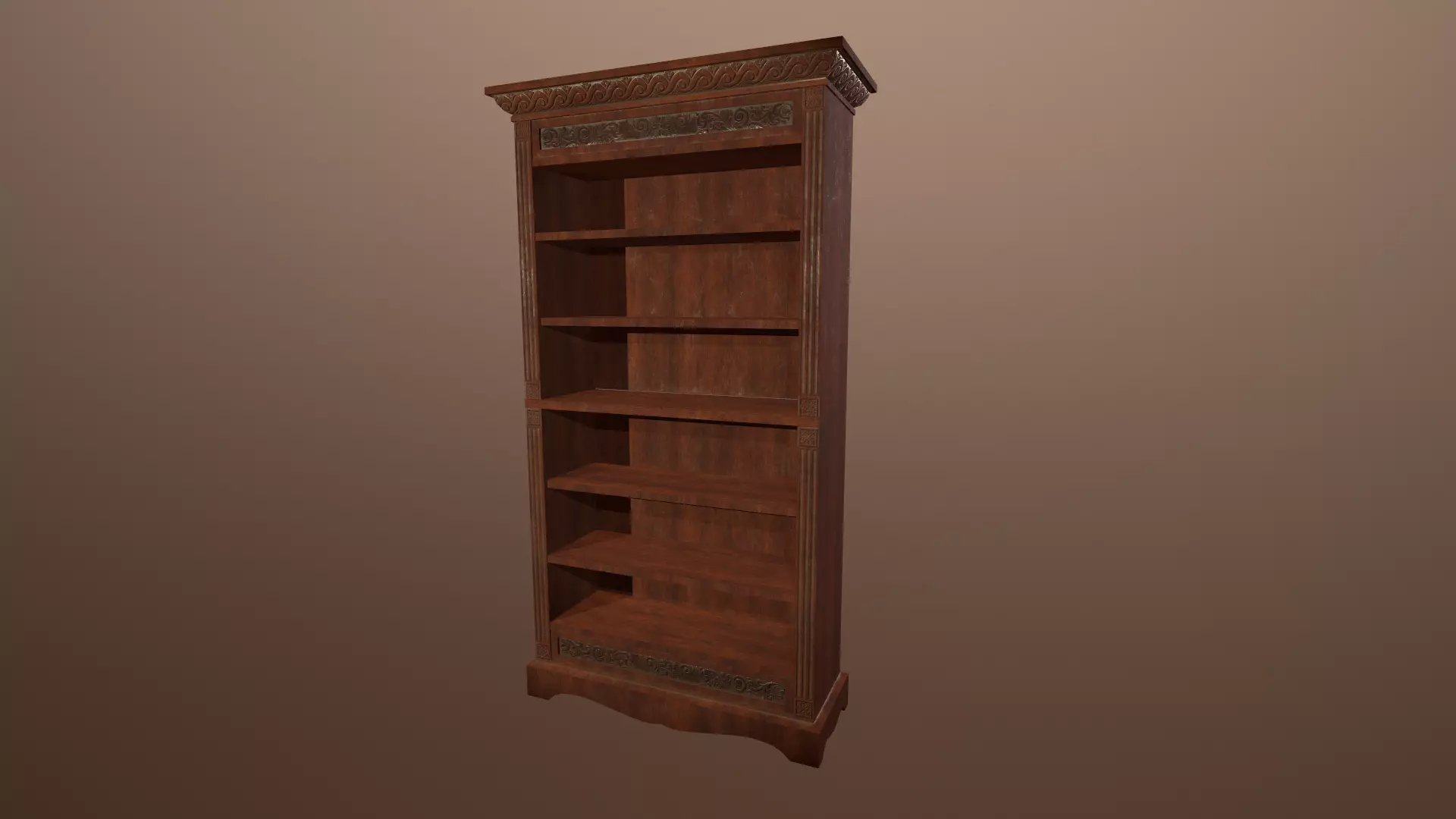 Antique Cupboard -PBR Game Ready 3D model Low-poly 3D model_0