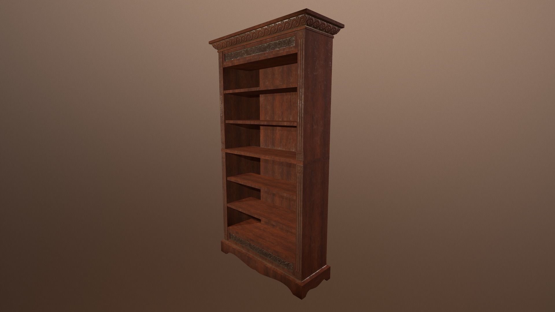 Antique Cupboard -PBR Game Ready 3D model Low-poly 3D model_7