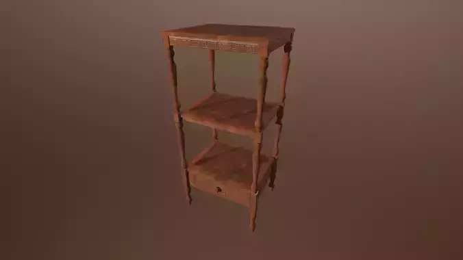 Antique table -PBR Game Ready model