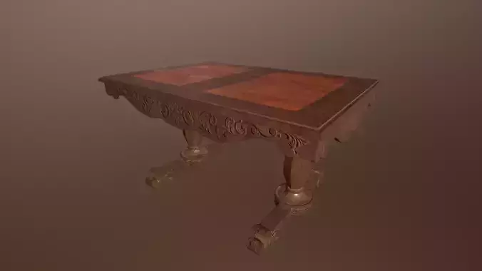 3D Antique Table -PBR Game Ready model