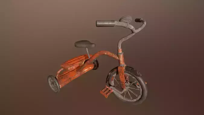 Abandoned Bicycle -PBR Game Ready 3D model