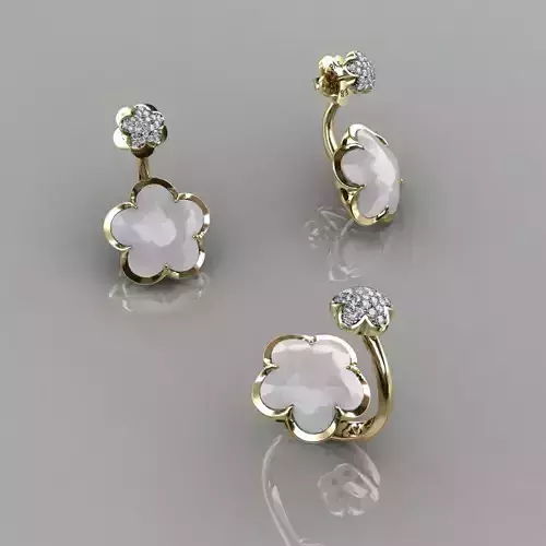 Stylish Ring and Earrings