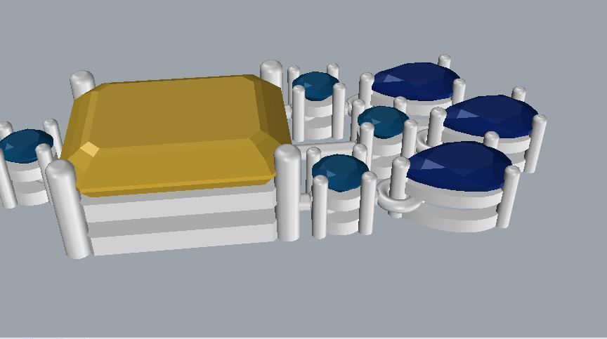 Graff Earrings 01 3D print model_6