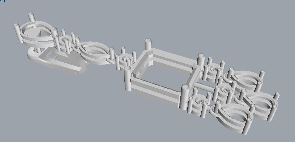 Graff Earrings 01 3D print model_10