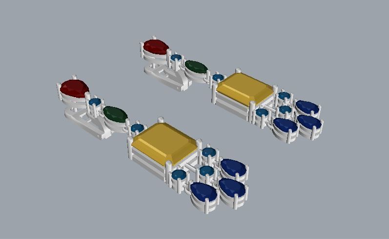 Graff Earrings 01 3D print model_7