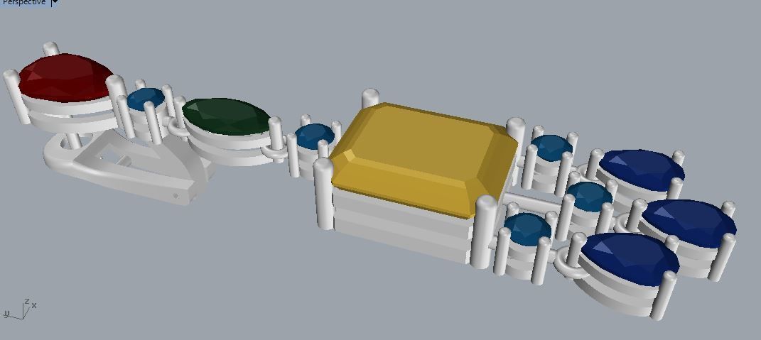 Graff Earrings 01 3D print model_11