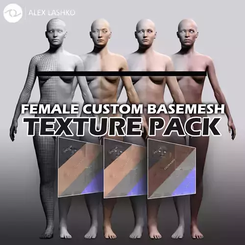 Texture Pack For Female Custom Basemesh 3D model