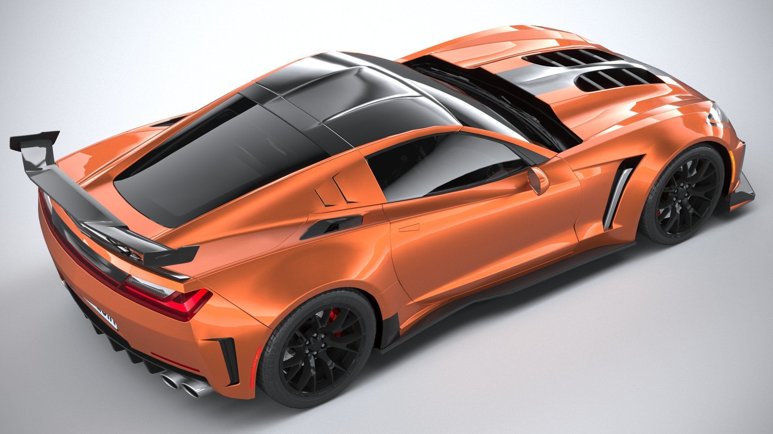 Generic c7 sport car 3D model_14