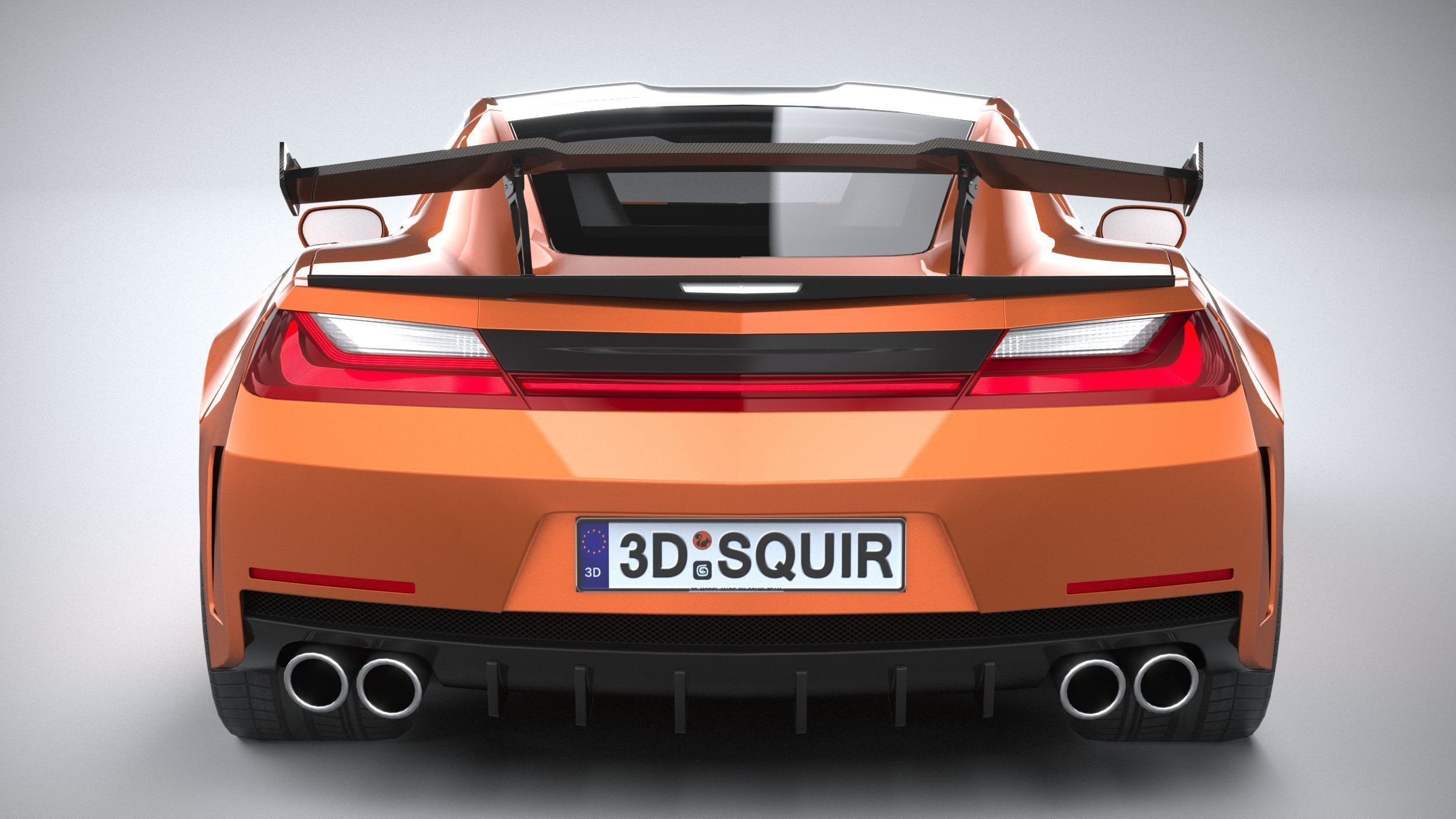 Generic c7 sport car 3D model_4