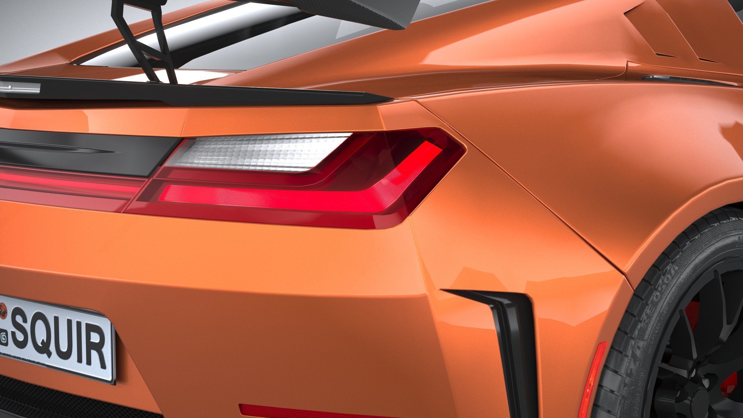 Generic c7 sport car 3D model_22