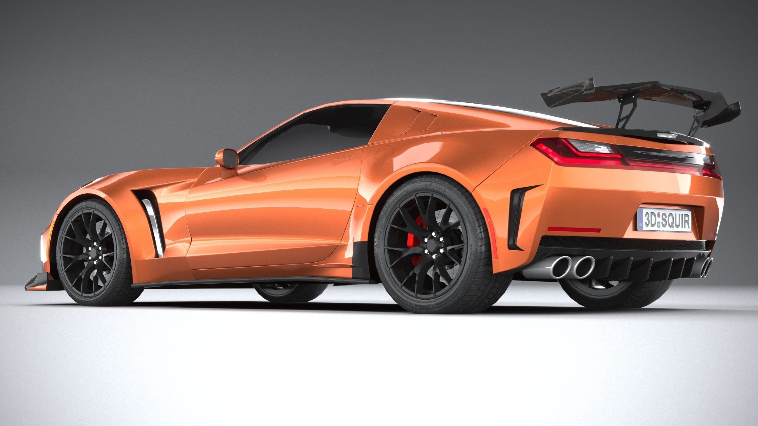 Generic c7 sport car 3D model_9