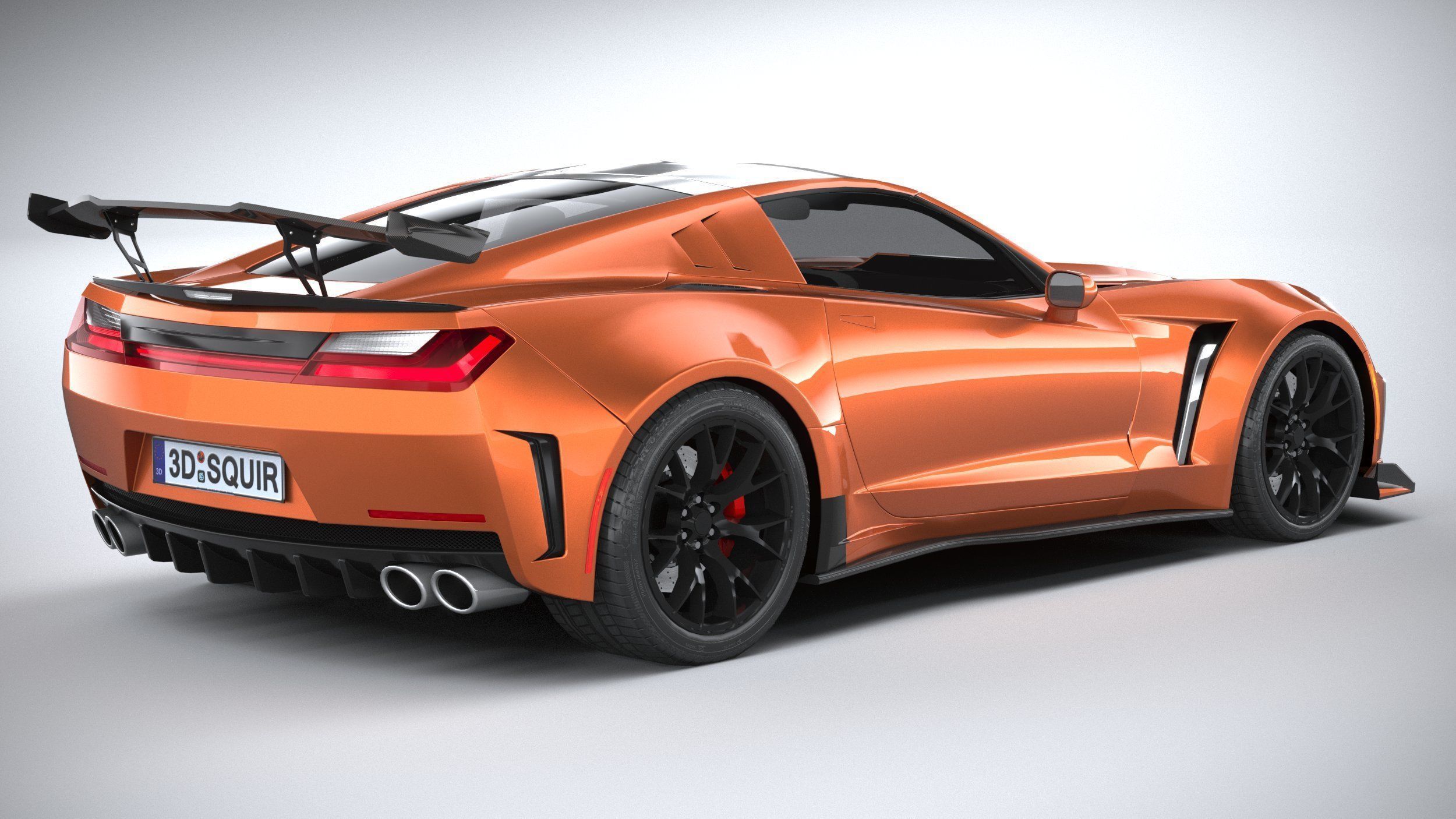 Generic c7 sport car 3D model_21