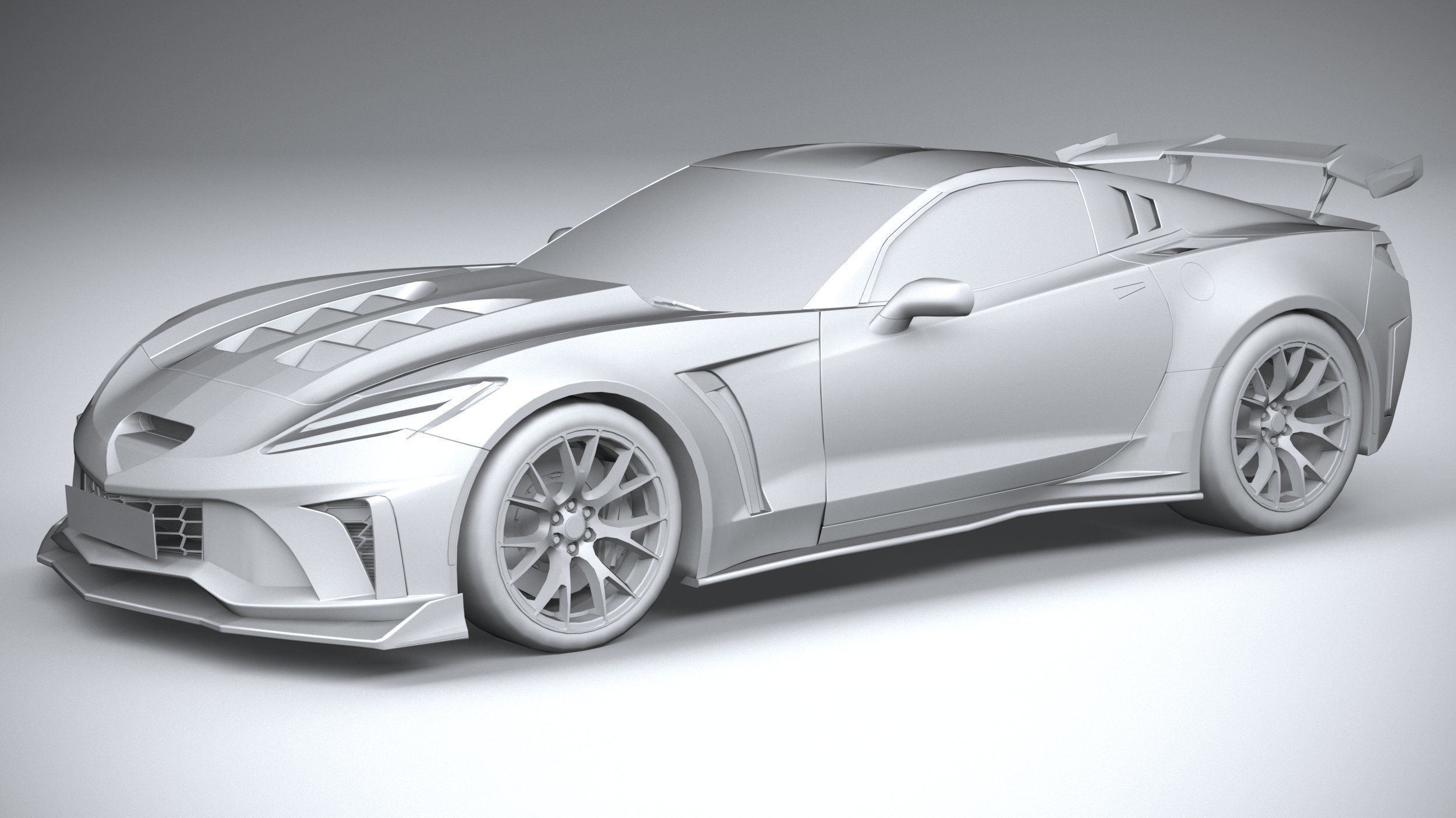Generic c7 sport car 3D model_23