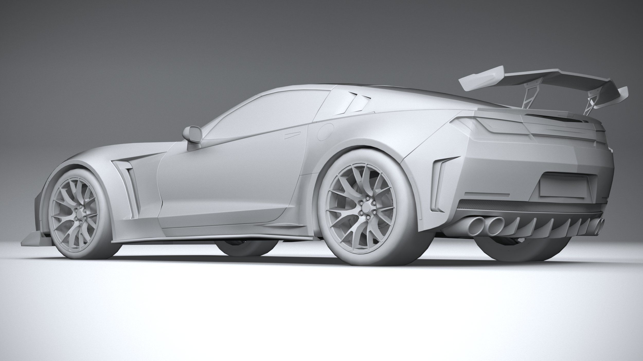 Generic c7 sport car 3D model_26