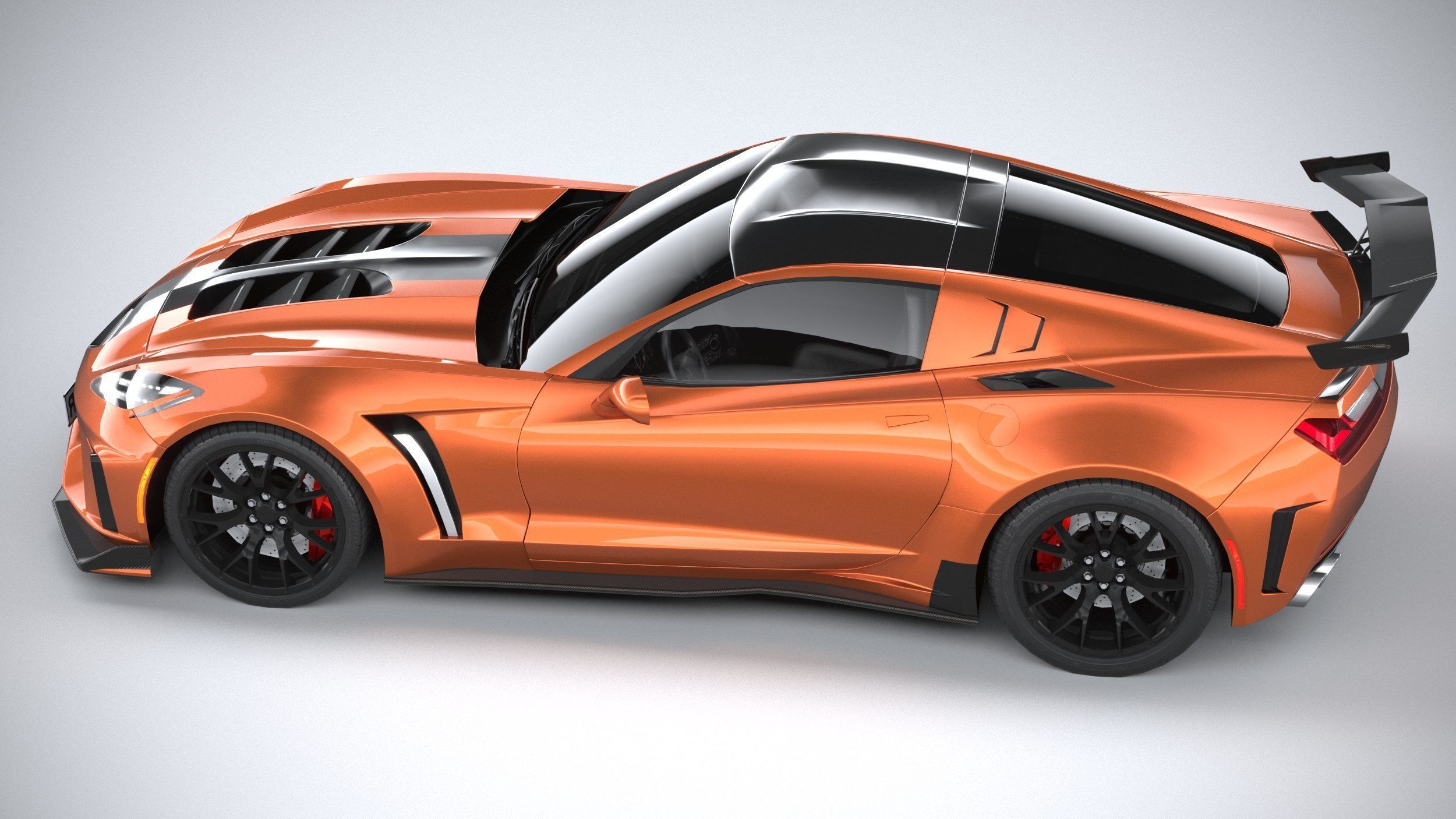 Generic c7 sport car 3D model_13