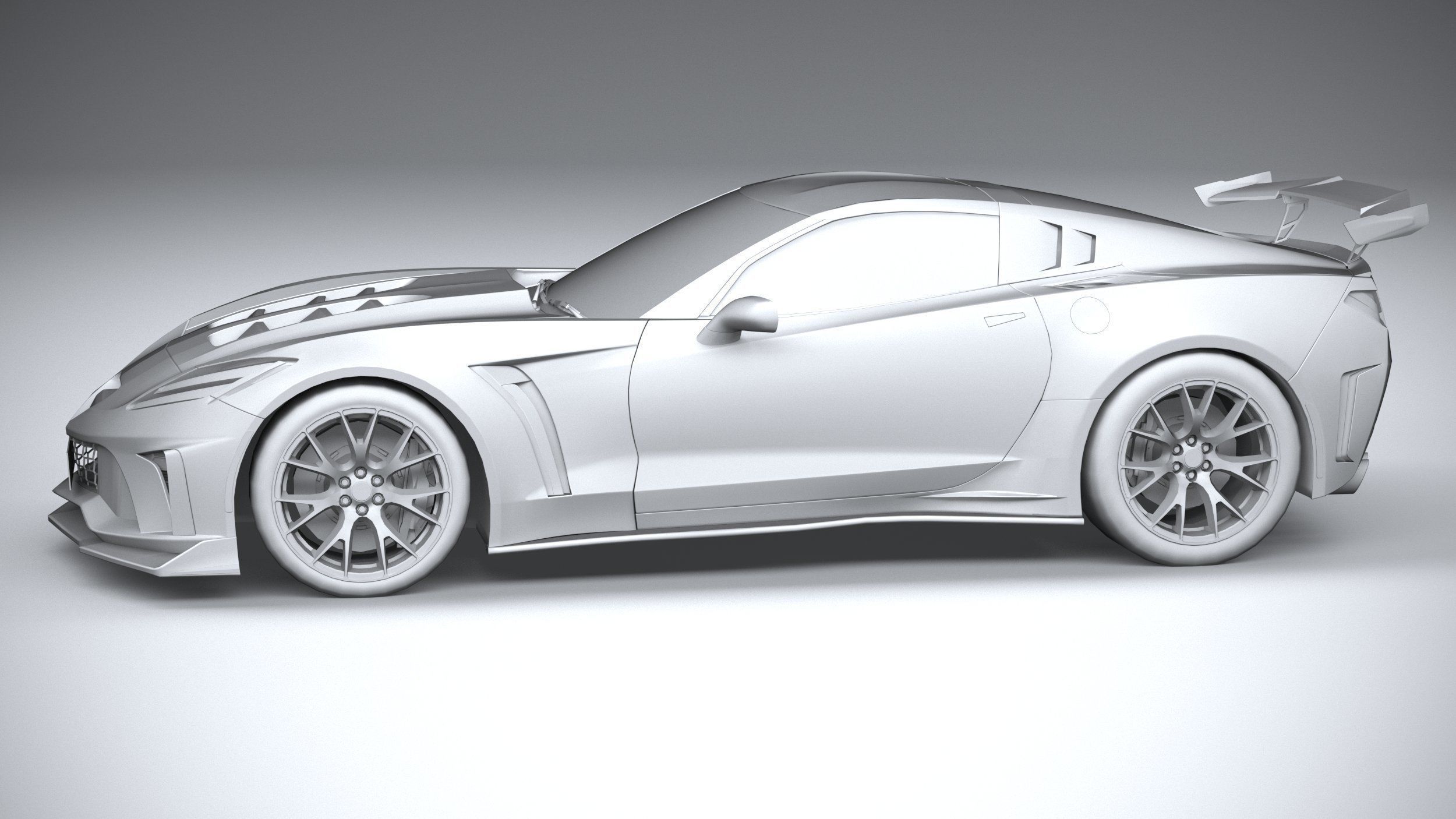 Generic c7 sport car 3D model_24
