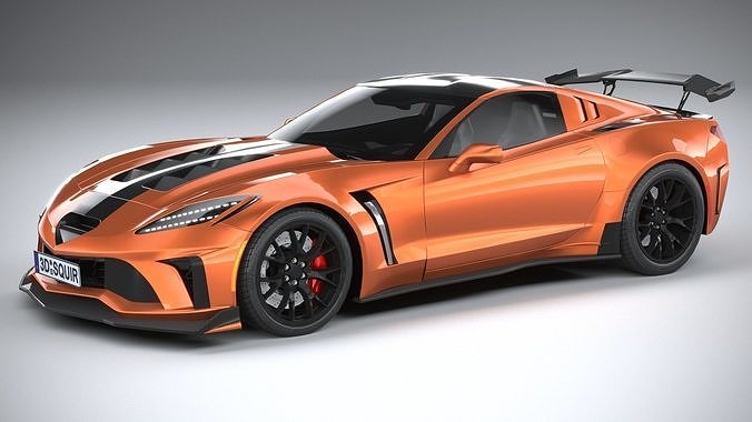 Generic c7 sport car 3D model