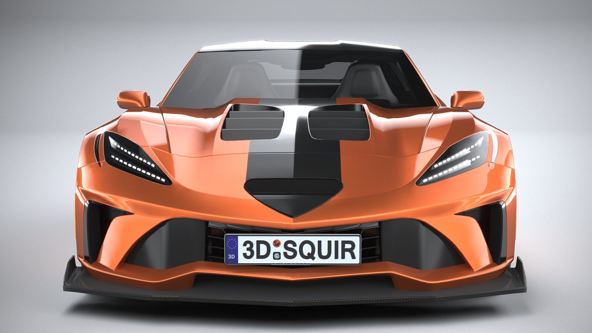Generic c7 sport car 3D model_17
