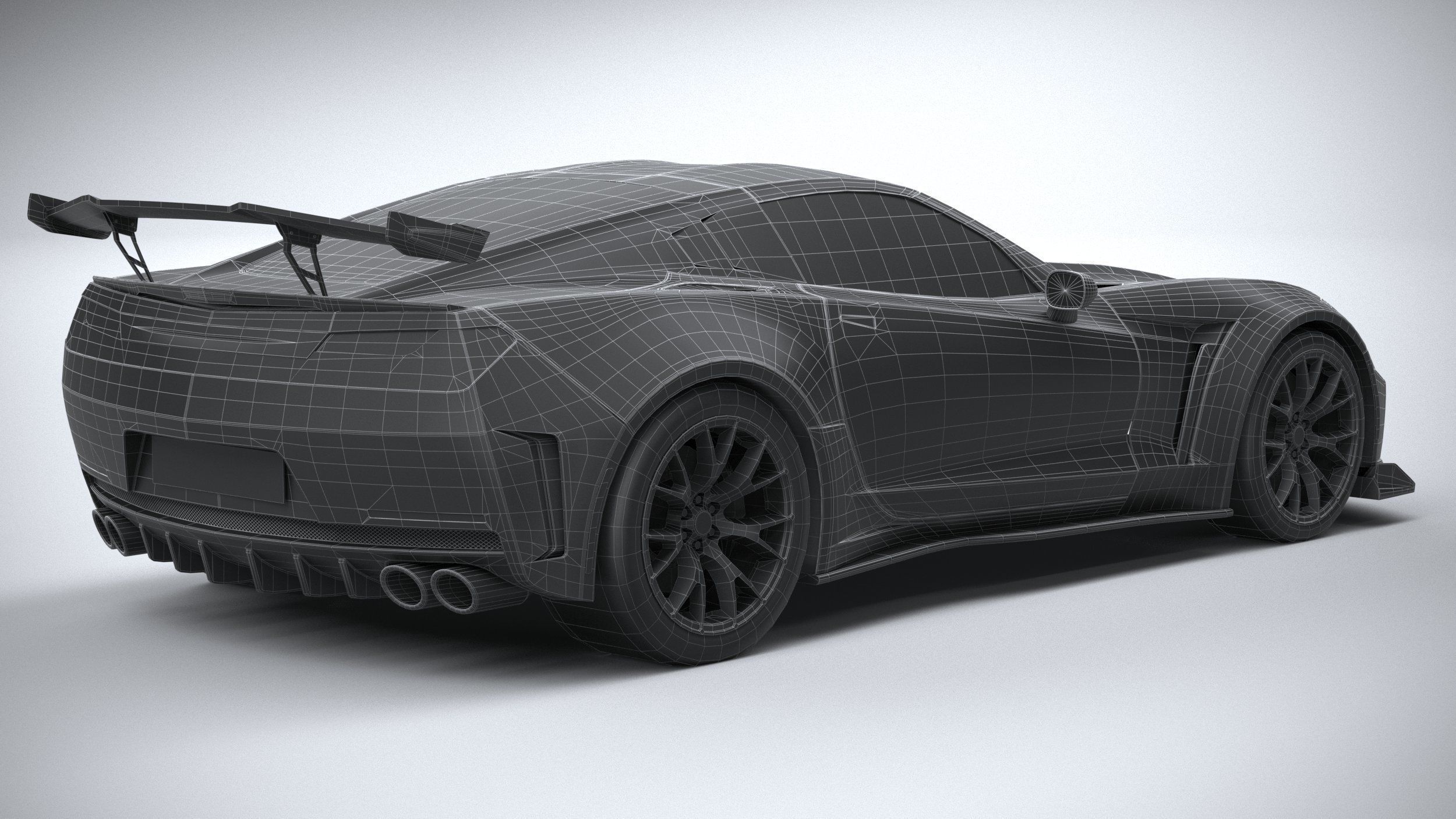 Generic c7 sport car 3D model_31