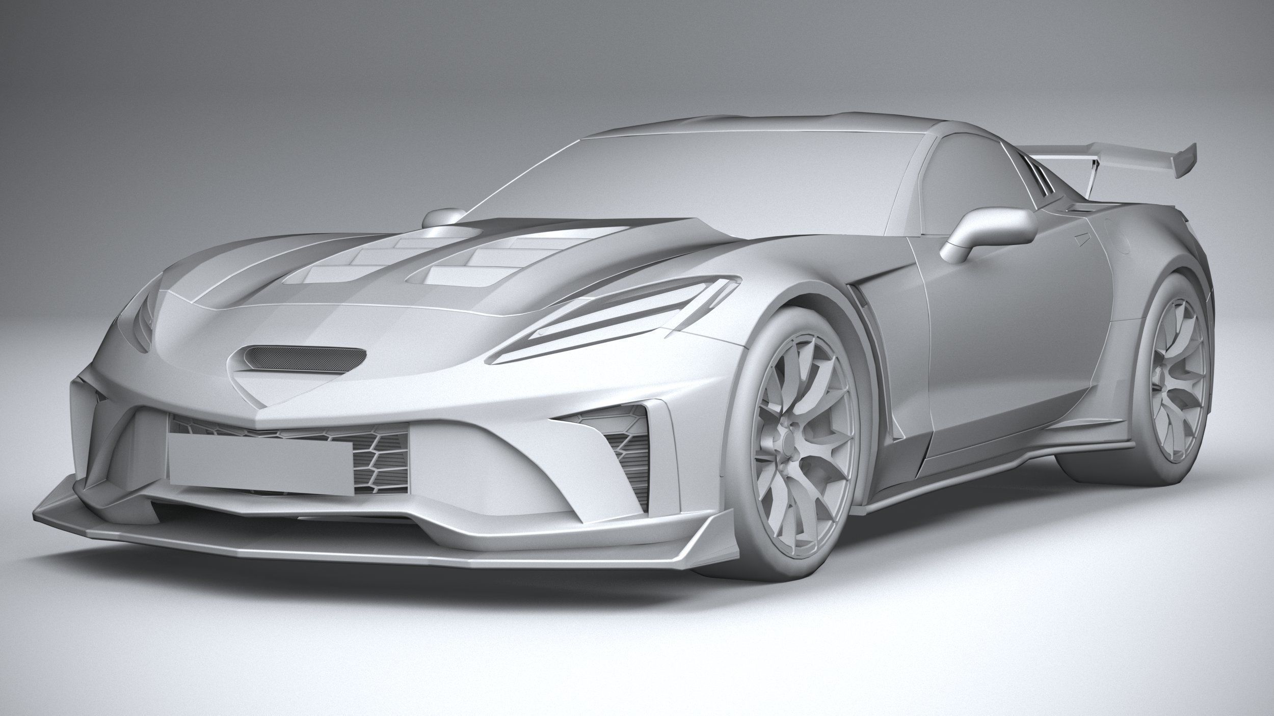 Generic c7 sport car 3D model_25