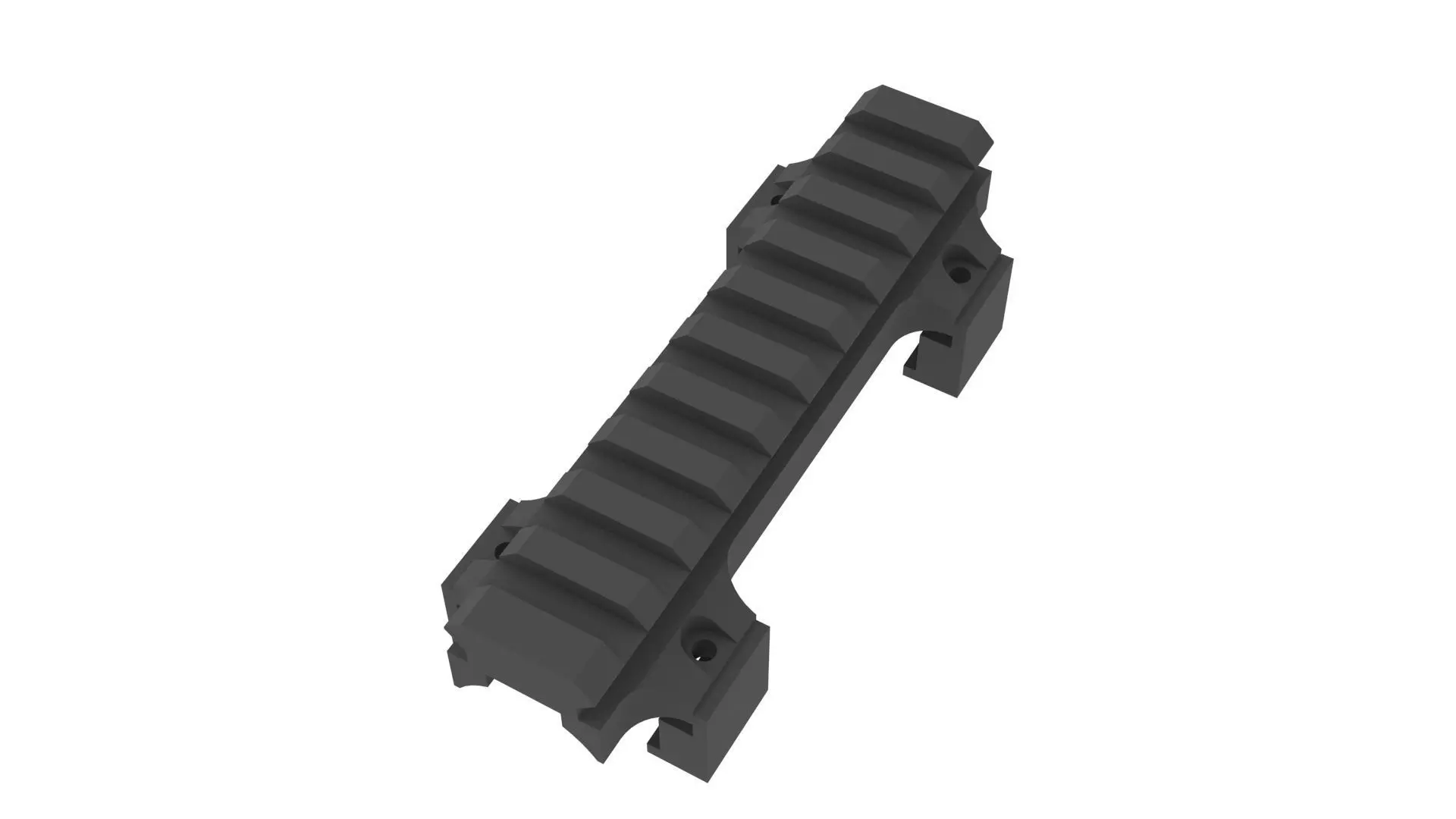 MP5 G3 top rail Picatinny submachine gun tactical CNC 3D Print Low-poly 3D model_0