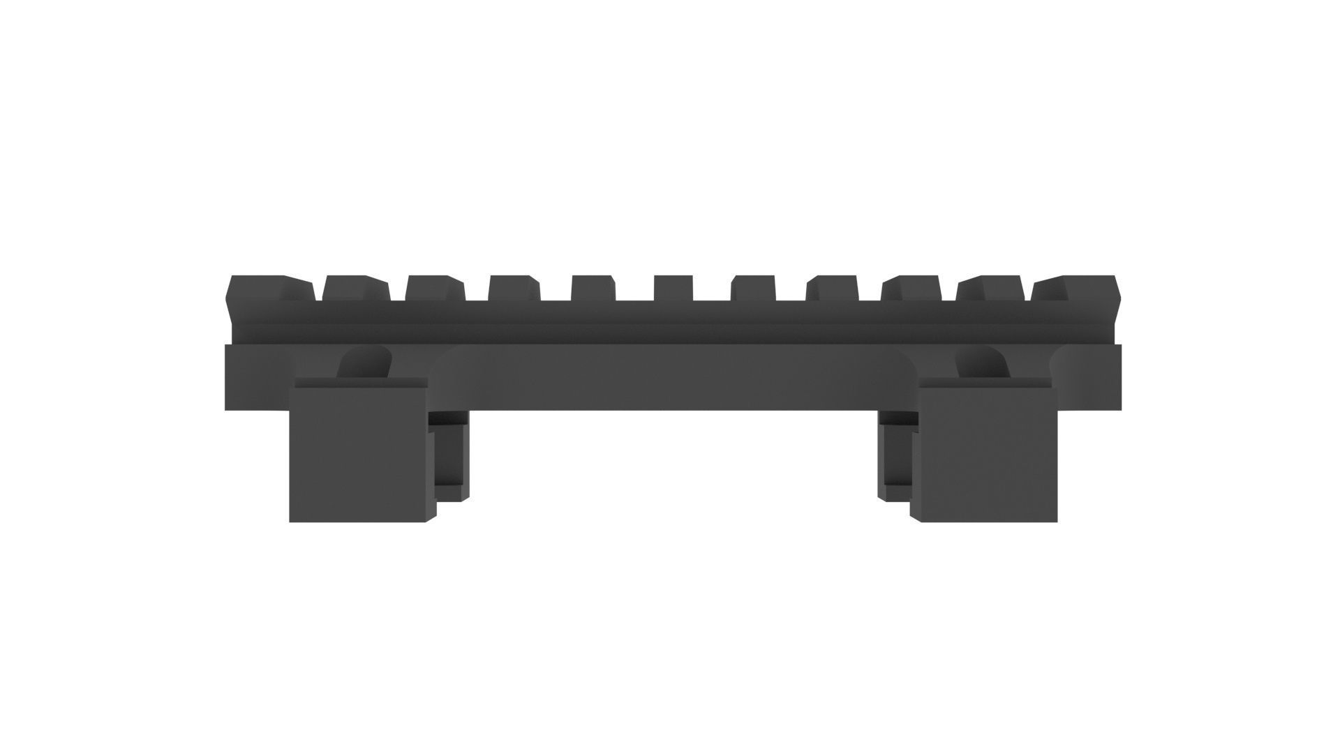 MP5 G3 top rail Picatinny submachine gun tactical CNC 3D Print Low-poly 3D model_5