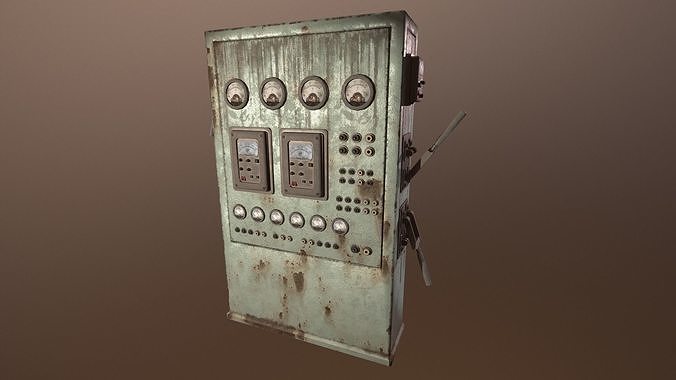 3D Electrical Block - PBR Game Ready Low-poly 3D model