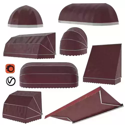 Awning collection vol 07 3D model