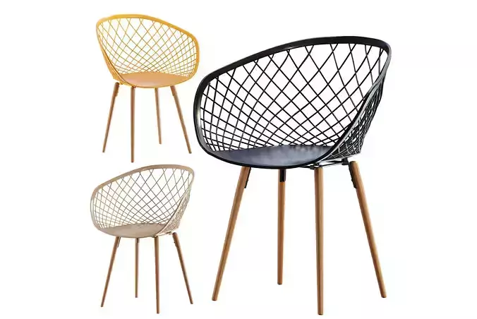 CB2 Sidera desk chair 3D model