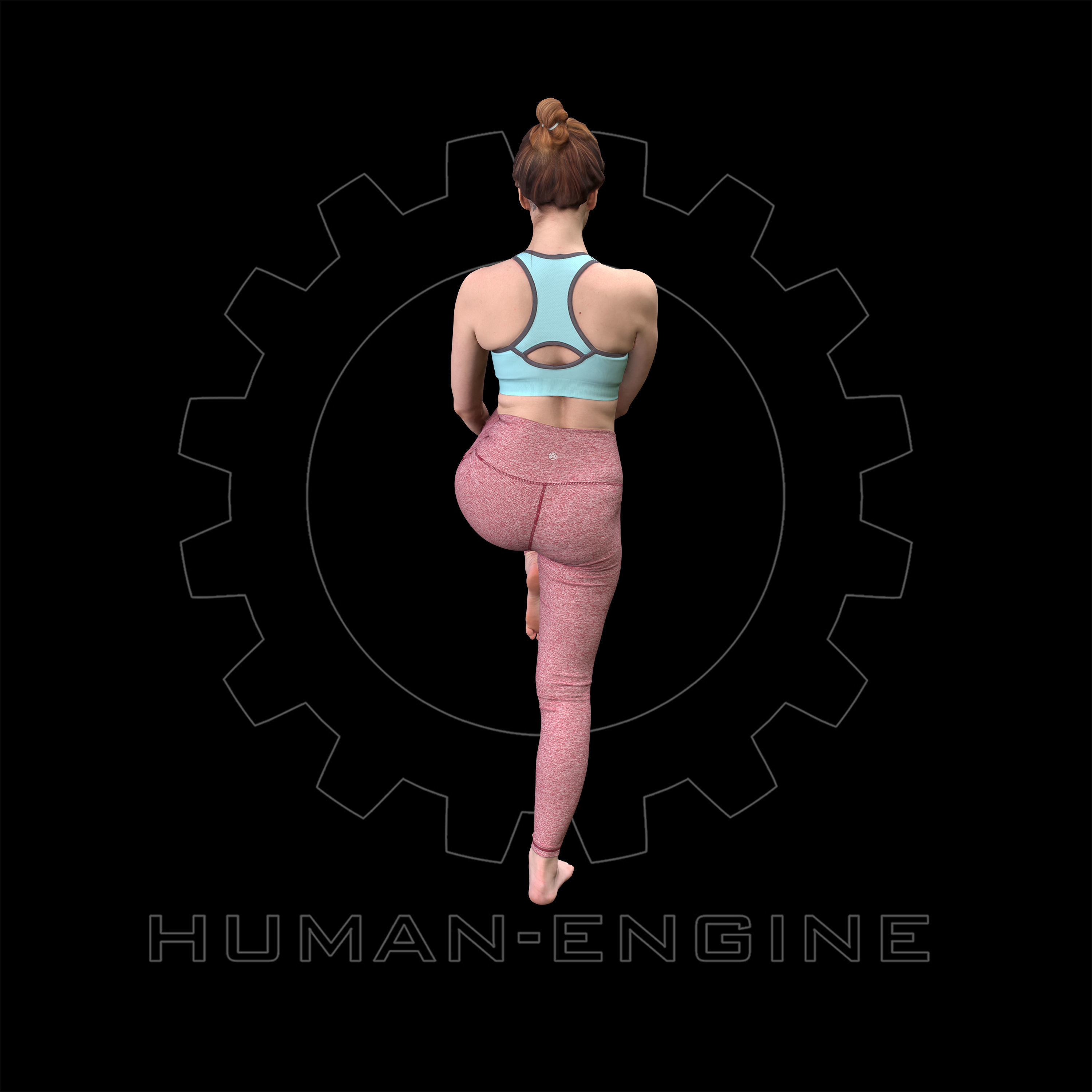 Female Scan - Katia 12 Exercise Pose 3D model_4