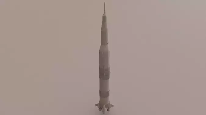 satren v 3D Model rocket