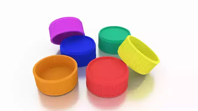 colorful bottle cap