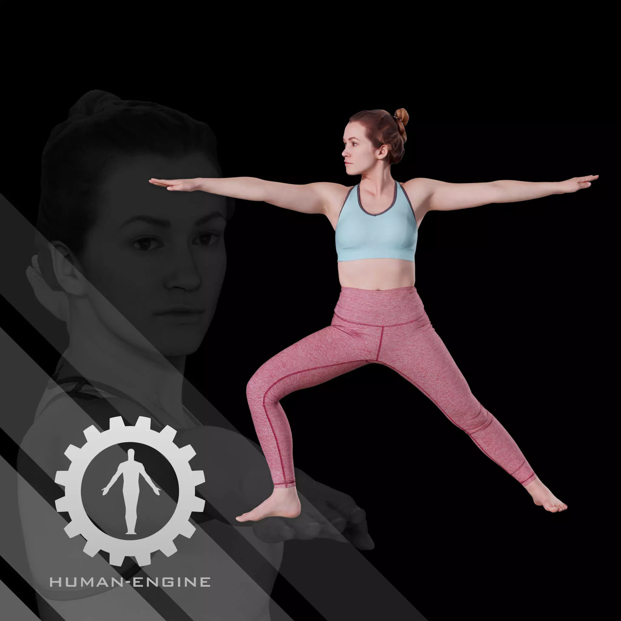 Female Scan - Katia 24 Yoga Pose 3D model_0