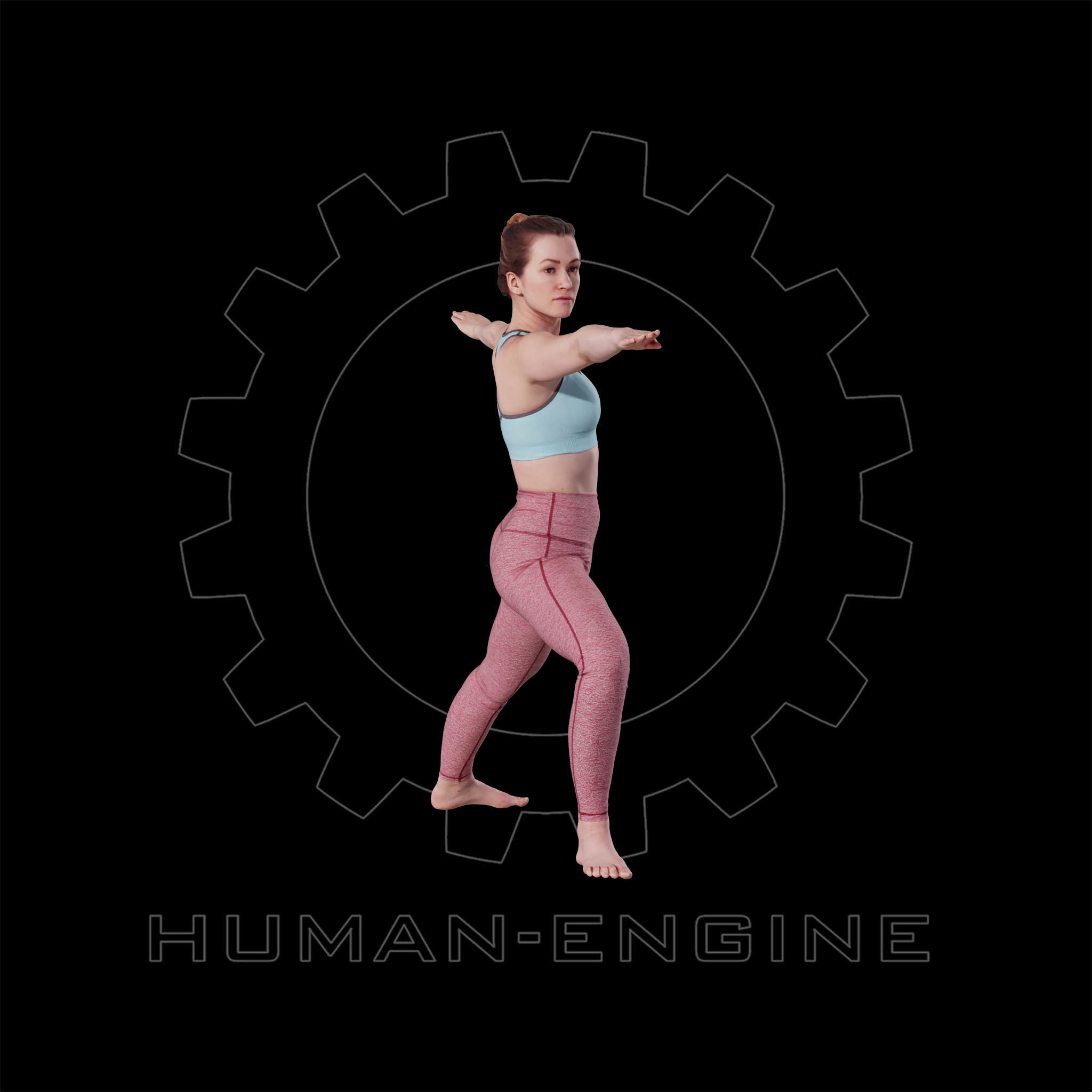 Female Scan - Katia 24 Yoga Pose 3D model_5