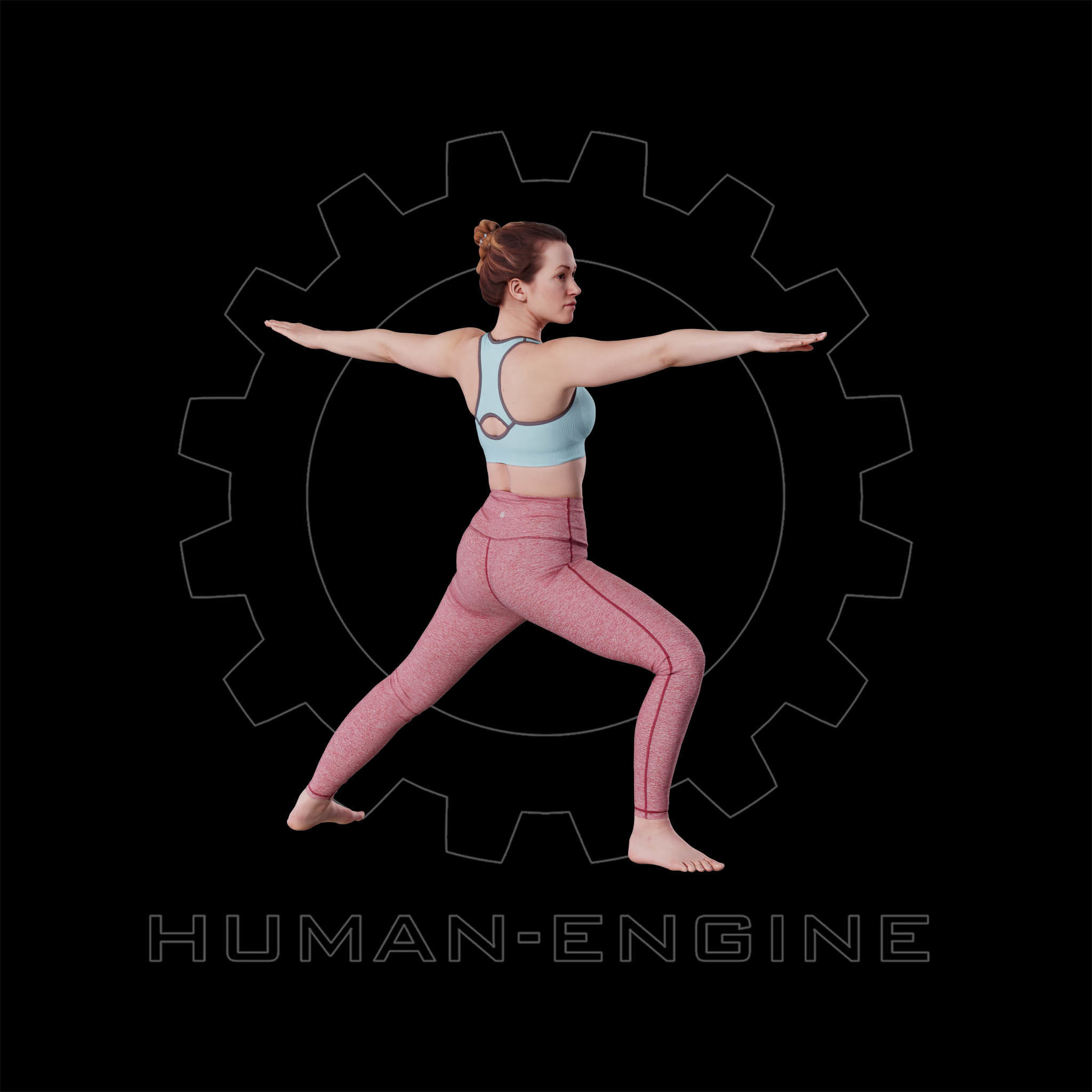 Female Scan - Katia 24 Yoga Pose 3D model_7