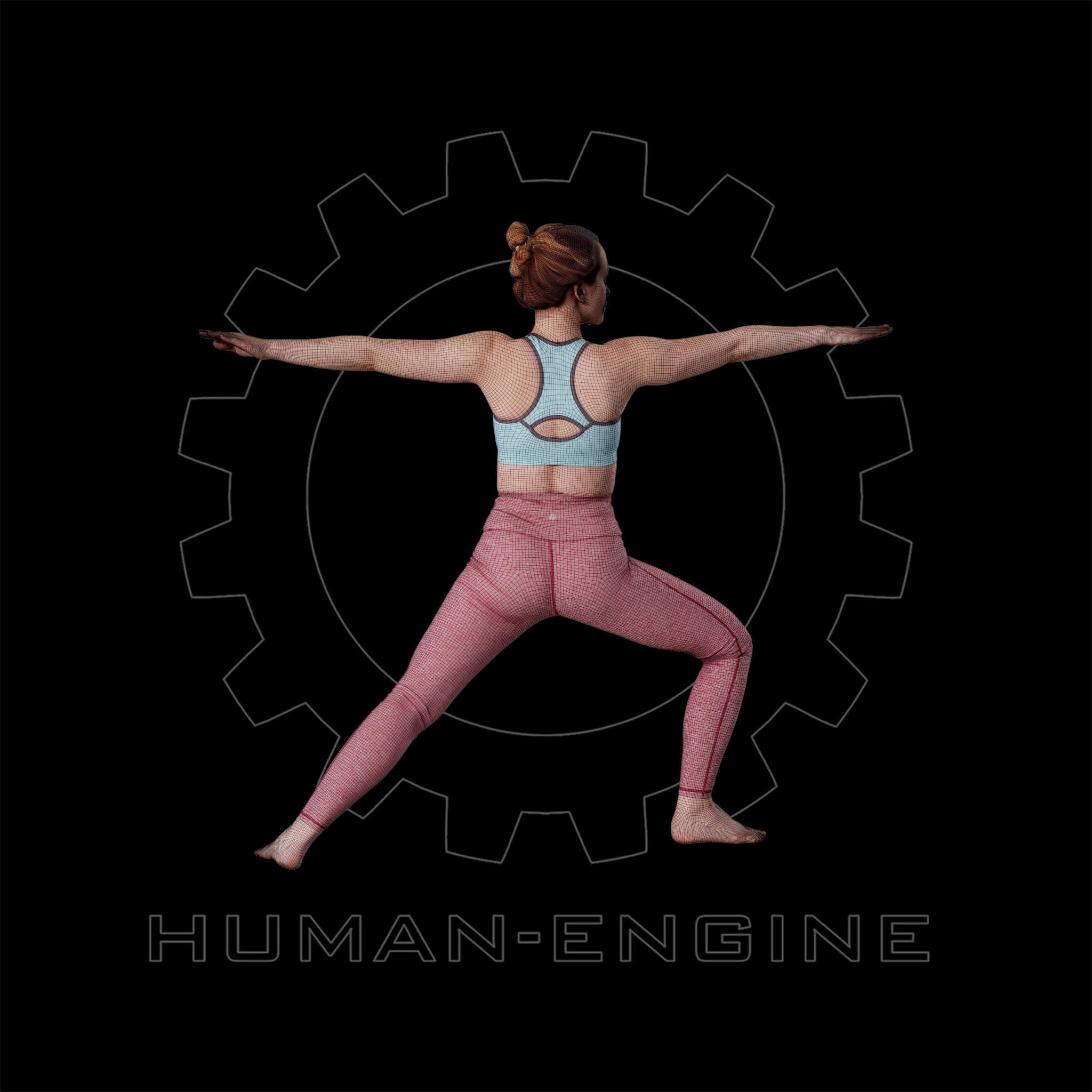 Female Scan - Katia 24 Yoga Pose 3D model_10