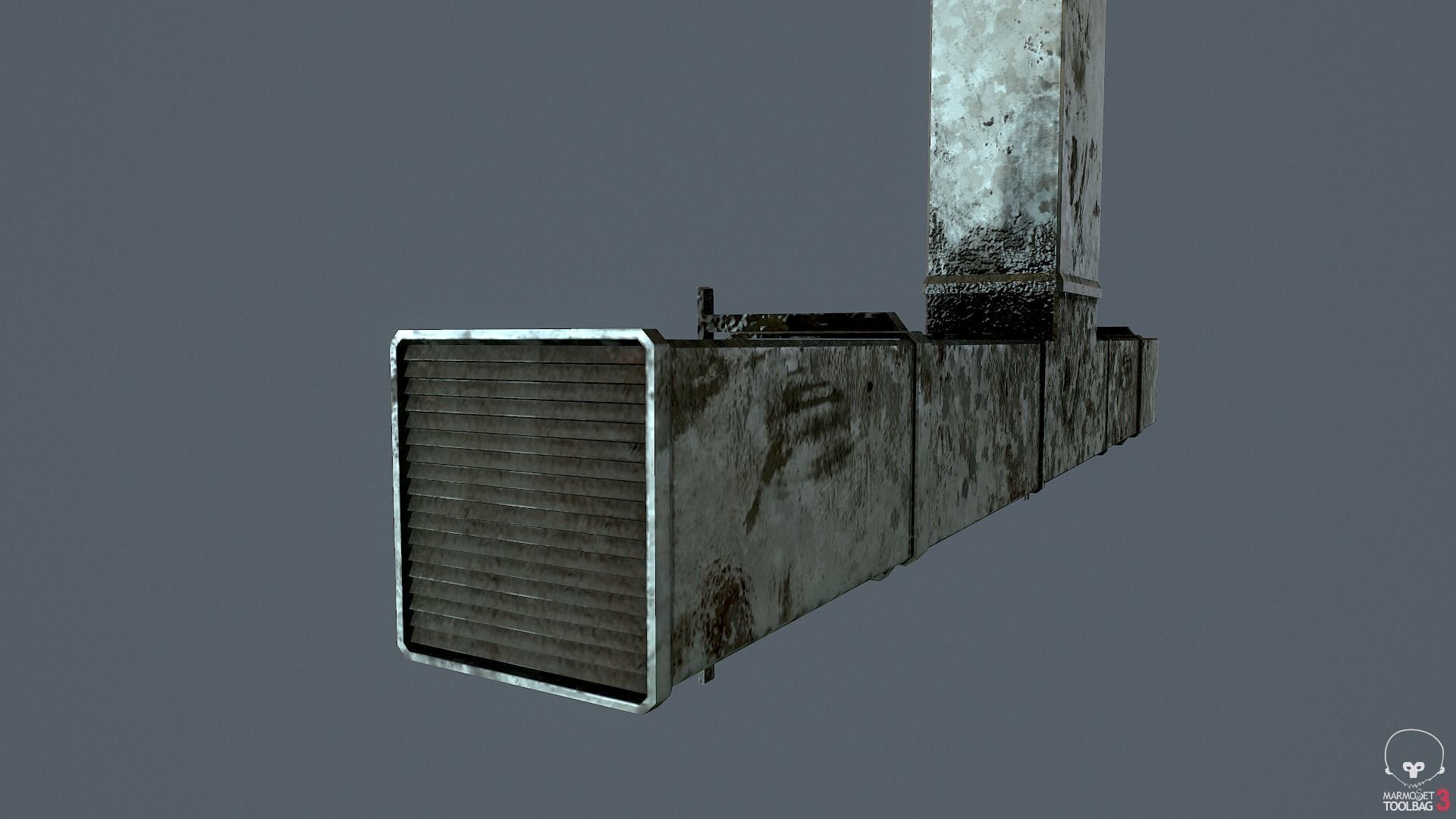 Industrial Ventilation Low-poly 3D model_4