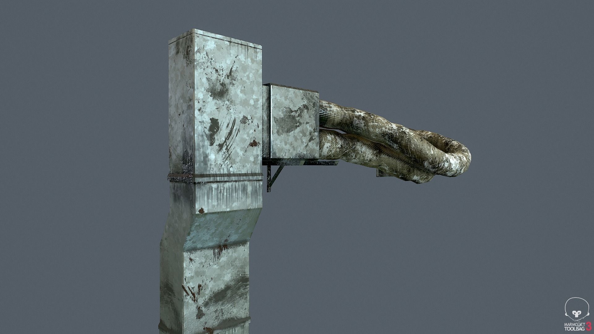 Industrial Ventilation Low-poly 3D model_5