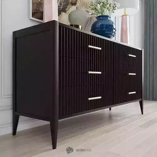 Dresser with decor 3D model
