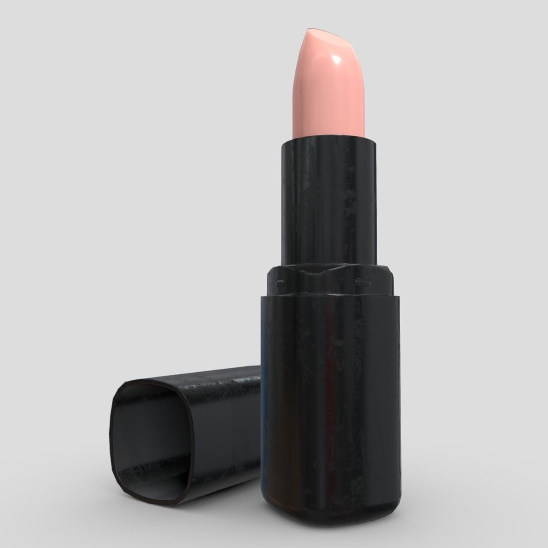 Lipstick 4 in tube Low-poly 3D model_10