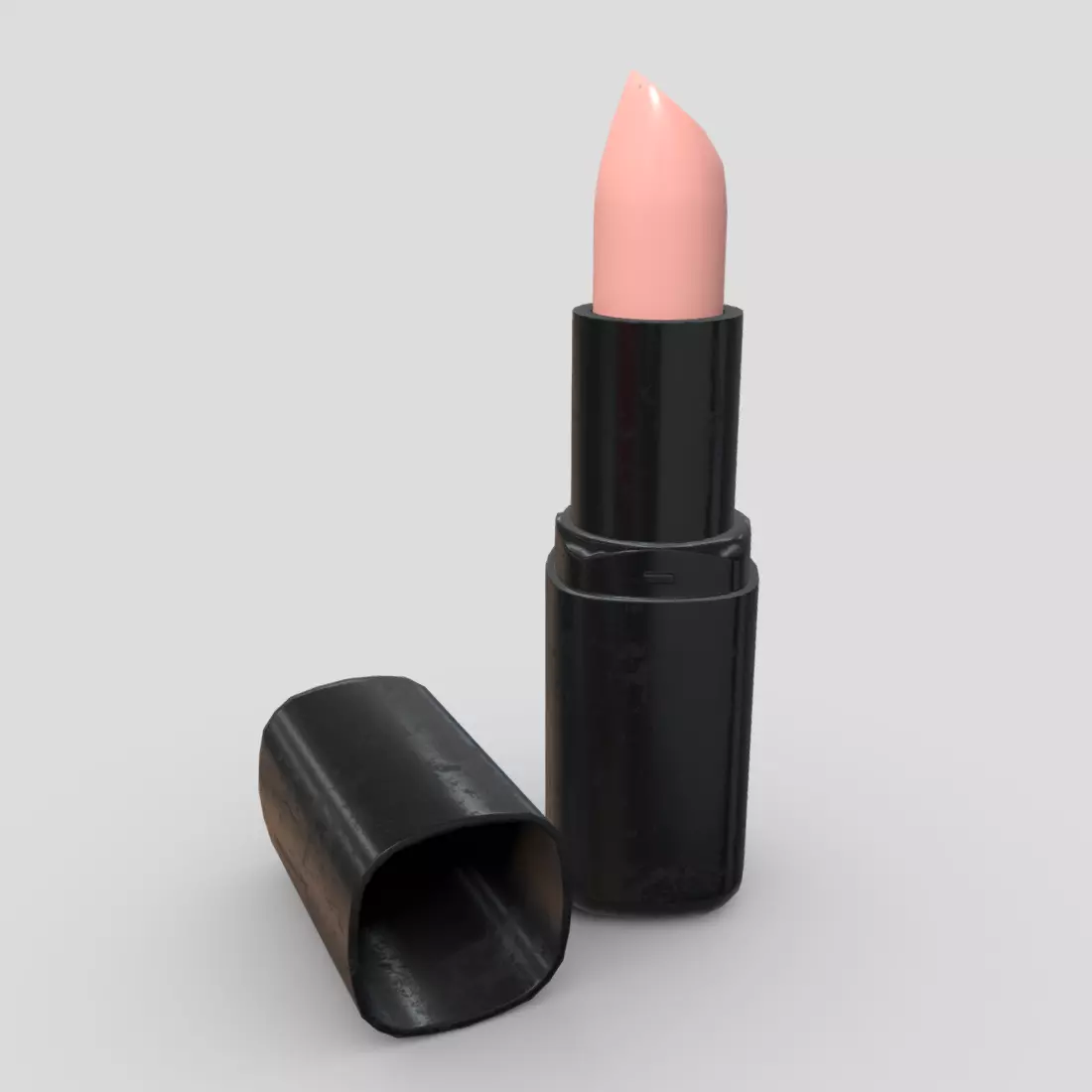 Lipstick 4 in tube Low-poly 3D model_0
