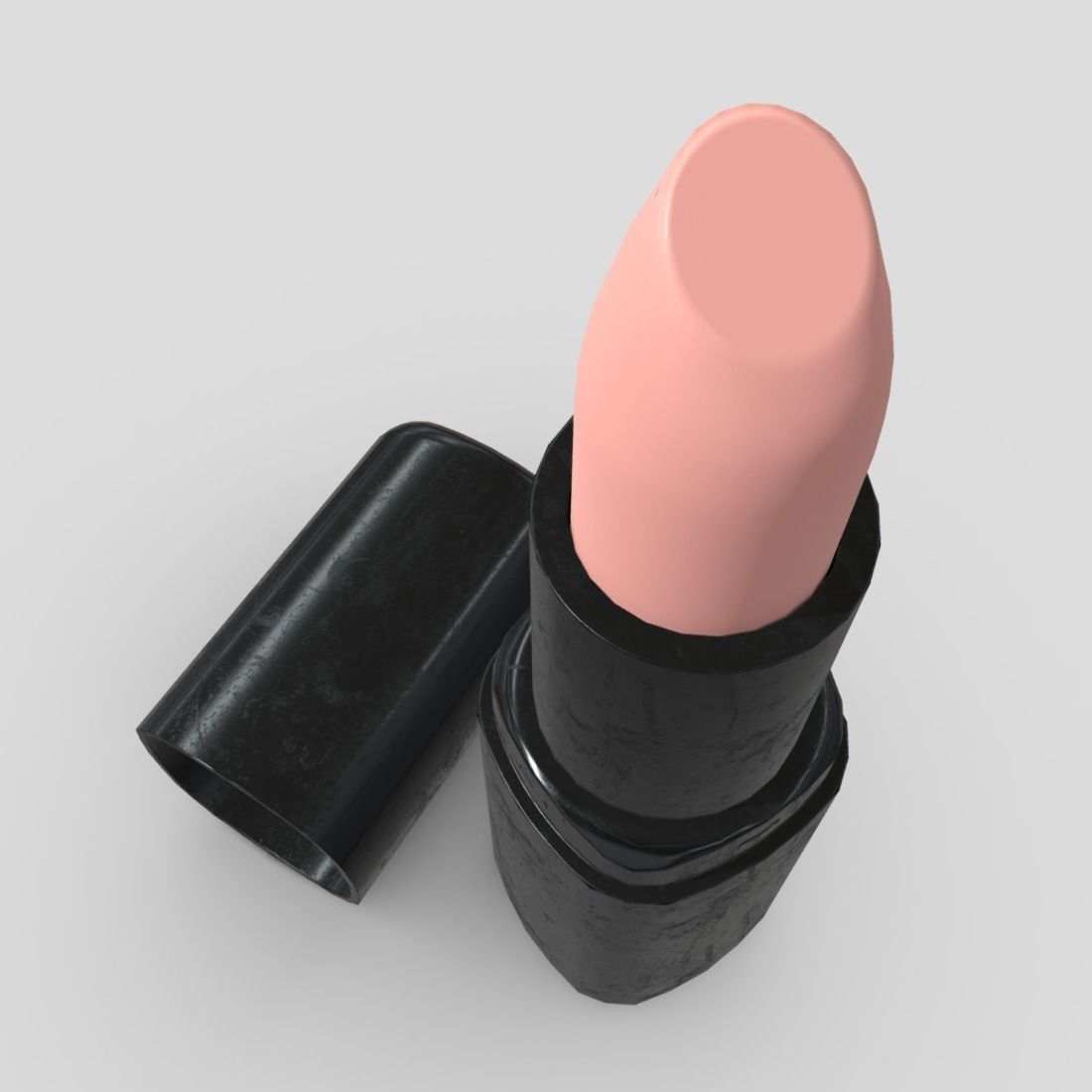 Lipstick 4 in tube Low-poly 3D model_6