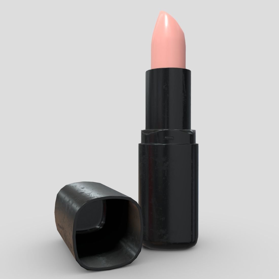 Lipstick 4 in tube Low-poly 3D model_2