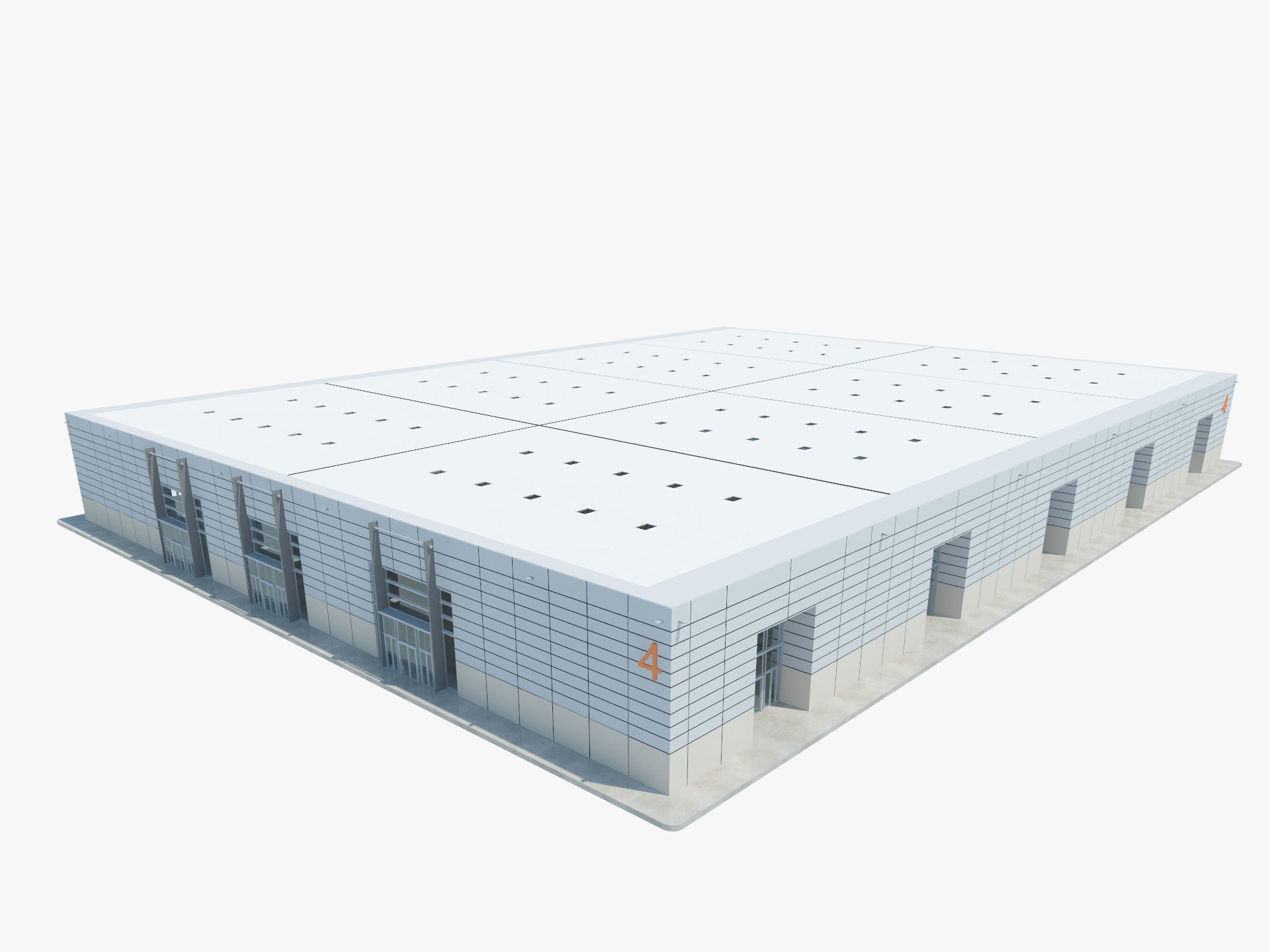 Exhibition Hall 13 interior and exterior 3D model_12