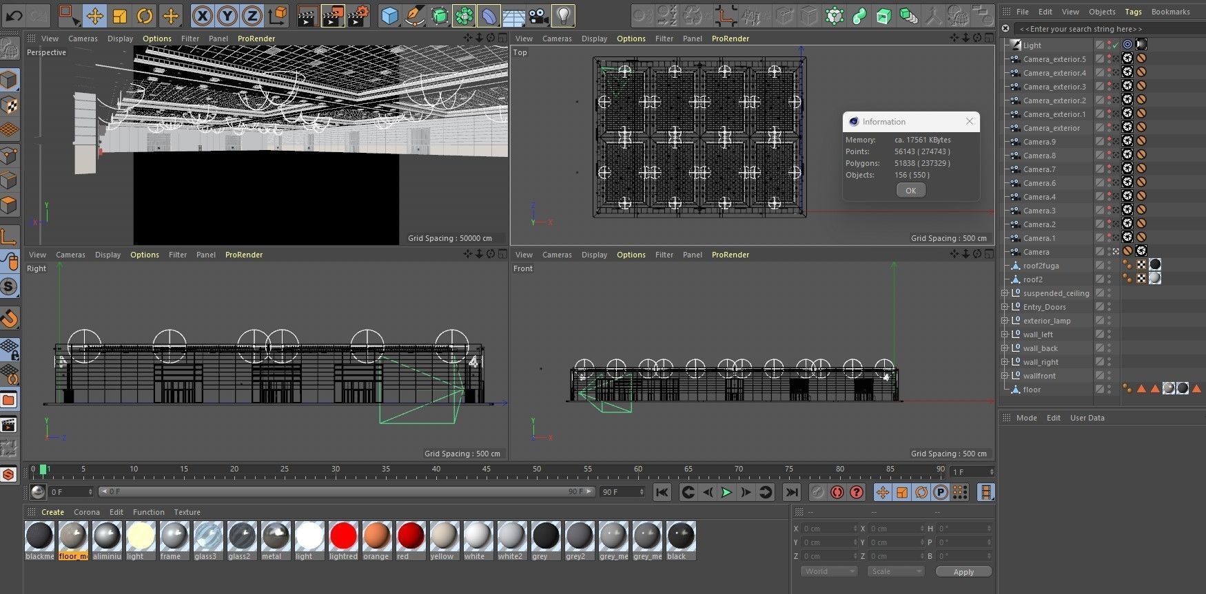 Exhibition Hall 13 interior and exterior 3D model_32