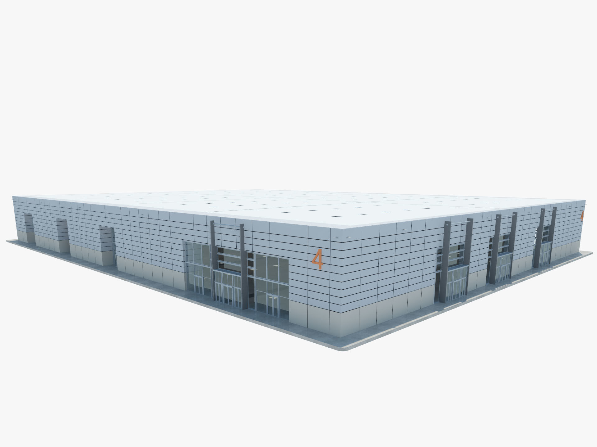 Exhibition Hall 13 interior and exterior 3D model_5