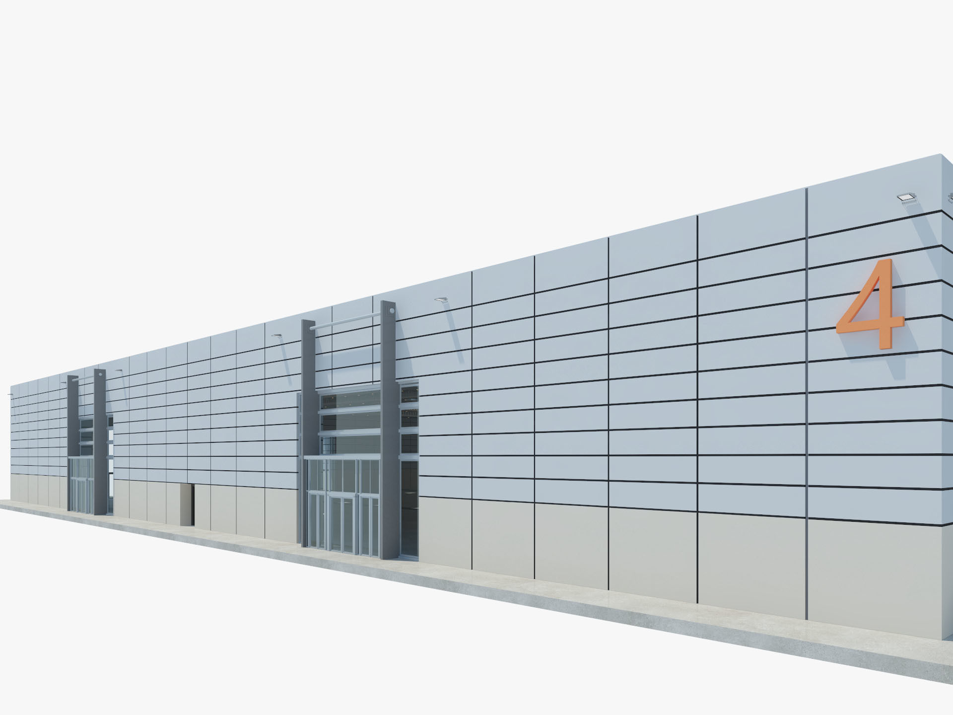 Exhibition Hall 13 interior and exterior 3D model_13