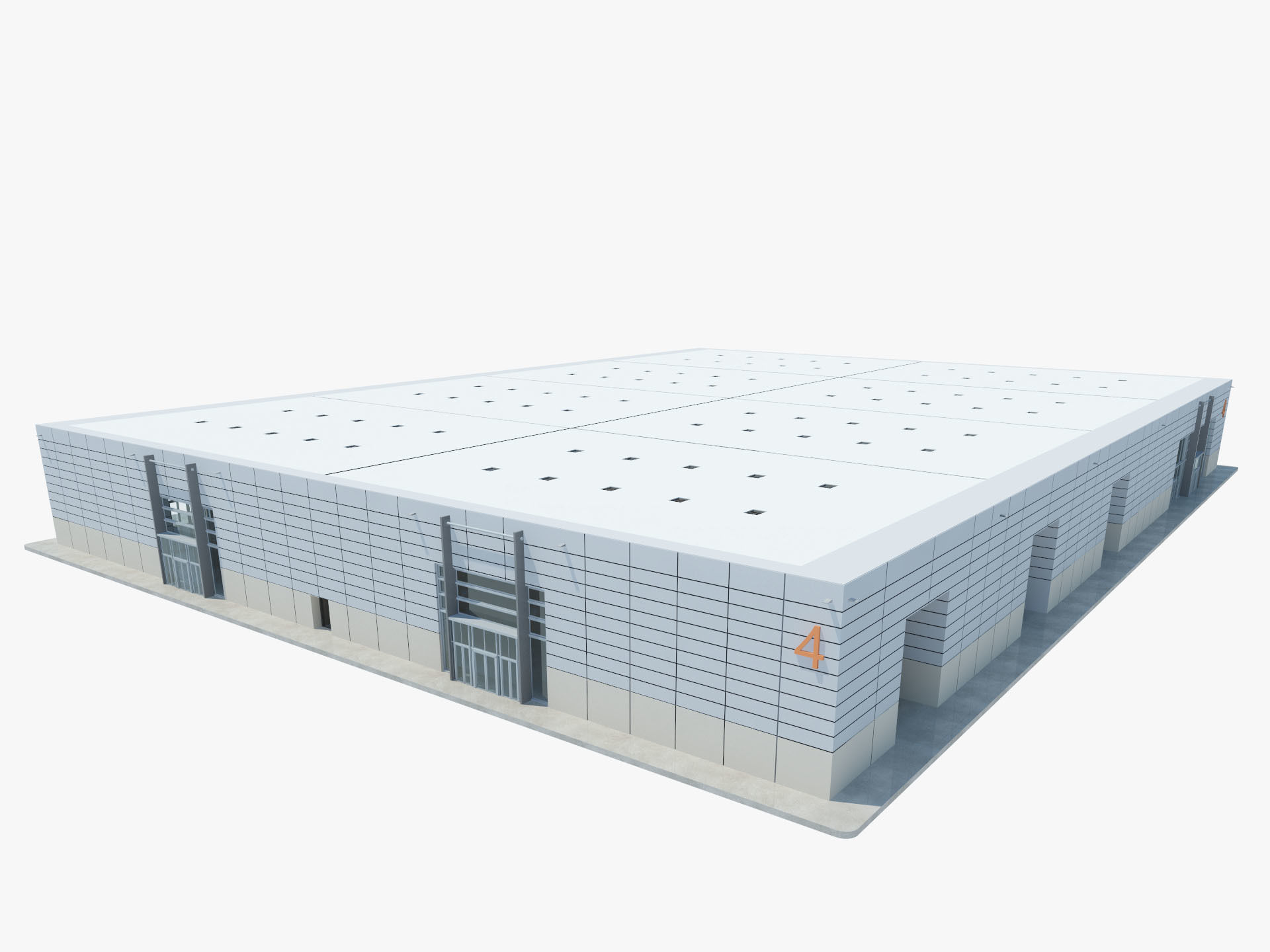 Exhibition Hall 13 interior and exterior 3D model_4